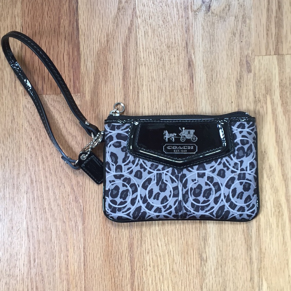 Coach Leopard Print Mini Clutch